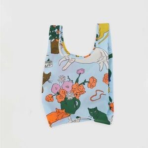 BABY BAGGU - TABLE CATS - Reusable Tote Bag - Washable & Folds - NWT Fun Gift! 🎁